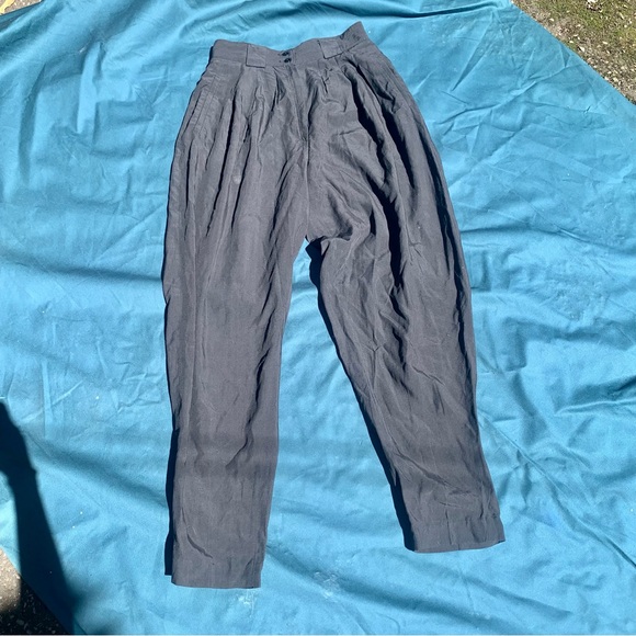 KENZO very high waist pleated pants ballon - Picture 2 of 7